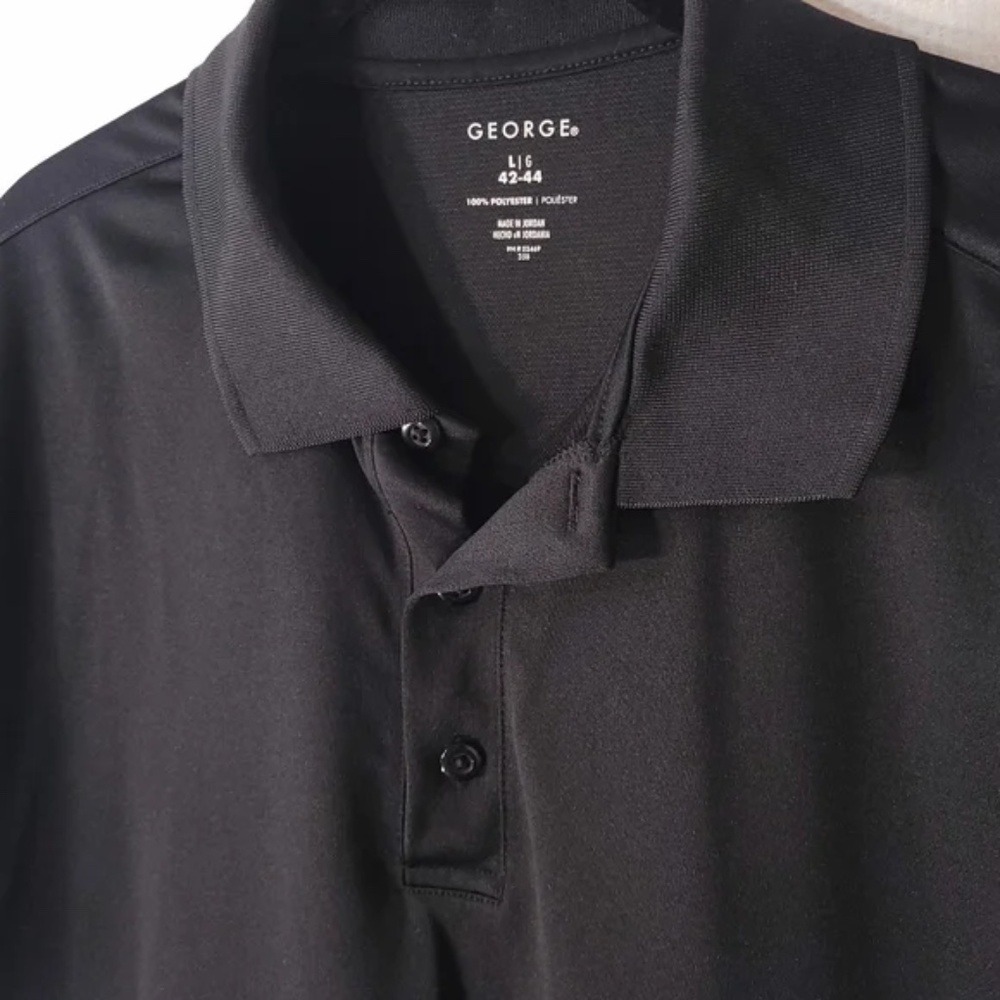 3/$25 Solid Black Polo Shirt - Picture 5 of 6
